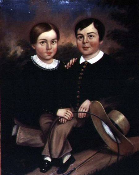 Portrait of Two Children von American School