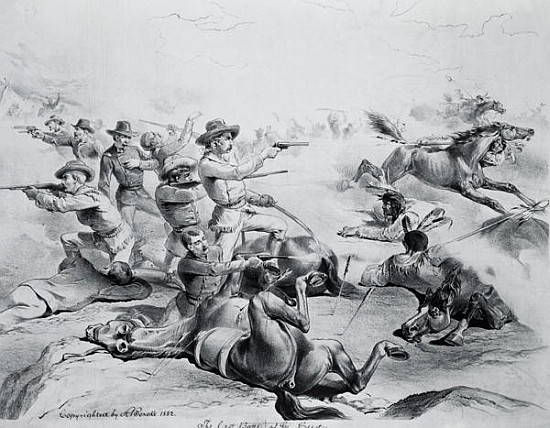The Last Battle of General Custer, 25th June 1876, c.1882 von American School