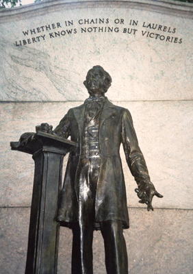 Memorial for Wendell Phillips (1811-84) 'Prophet of Liberty' (bronze) von American School, (19th century)