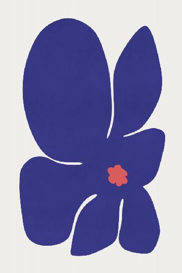 Blaue Lilienblume