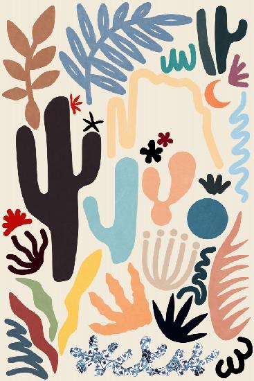 Farben und Formen der Wüstenflora