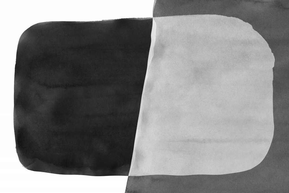 Minimaler Schwarz-Weiß-Abstrakter 06-Pinselstrich von amini54