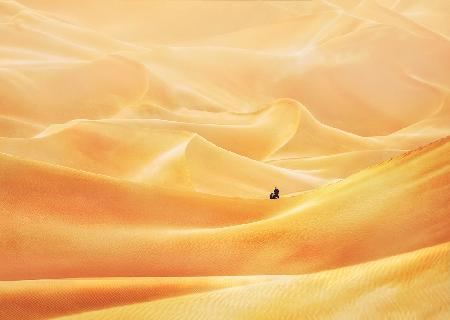 Goldene Dünen in der Arabischen Wüste