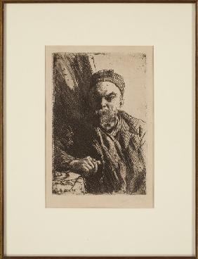 Porträt von Dichter Paul Verlaine (1844-1896) 1895