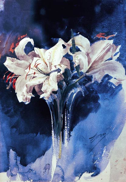 Weiße Lilien von Anders Leonard Zorn