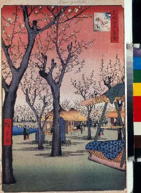 Der Pflaumengarten in Kamata Einhundert Ansichten von Edo