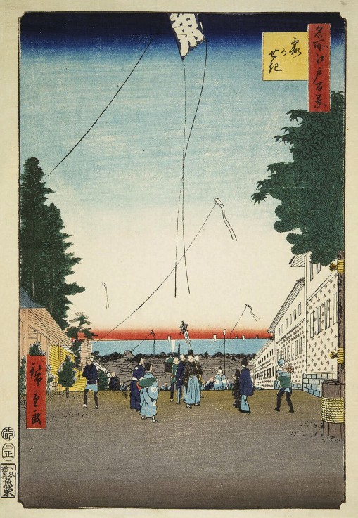 Kasumigaseki (Einhundert Ansichten von Edo) von Ando oder Utagawa Hiroshige