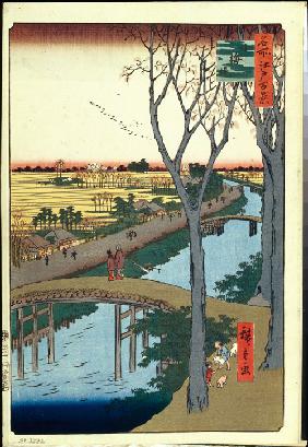 Ko'ume-Deich (Einhundert Ansichten von Edo)