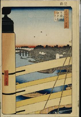 Nihonbashi und Edobashi Brücken (Einhundert Ansichten von Edo)