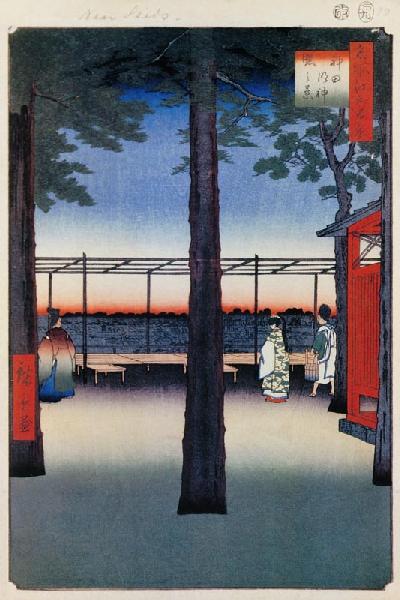 Tagesanbruch am Schrein Kanda-Myojin (Einhundert Ansichten von Edo)