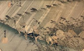 Regenschauer in Shono 1833