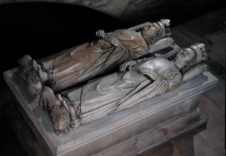 Effigies of Philippe VI (1293-1350) de Valois and Jean II (1319-64) Le Bon von Andre Beauneveu