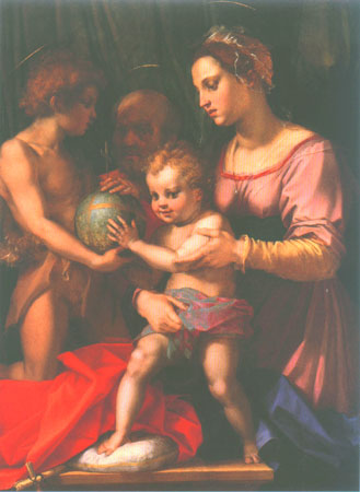 Die Heilige Familie mit Johannes d. Täufer von Andrea del Sarto