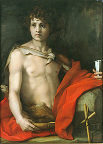 Johannes der Täufer. von Andrea del Sarto