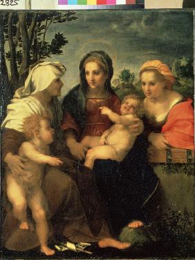 Madonna mit Kind zwischen der heiligen Katharina, heiligen Elisabeth und Johannesknaben