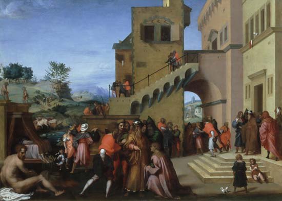 Szenen aus dem Leben des Hl. Josef. von Andrea del Sarto