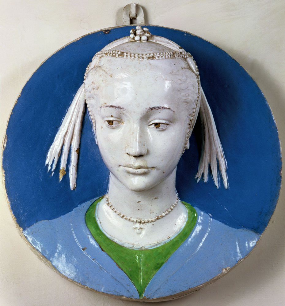 Relief of the head of a lady von Andrea Della Robbia