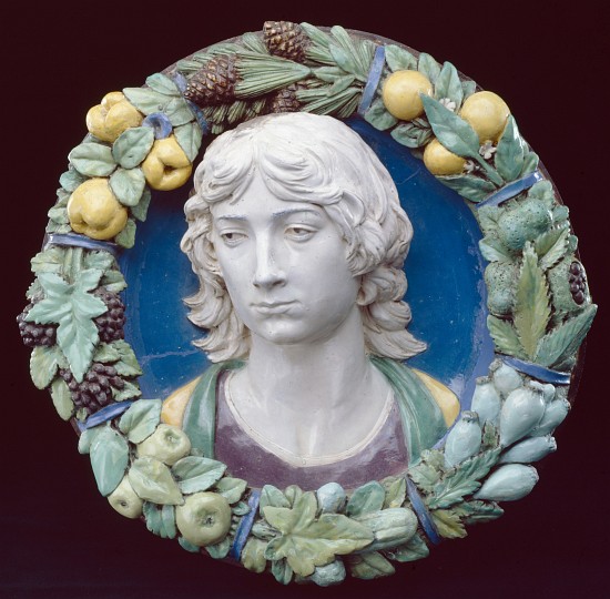 Head of a Youth von Andrea della Robbia