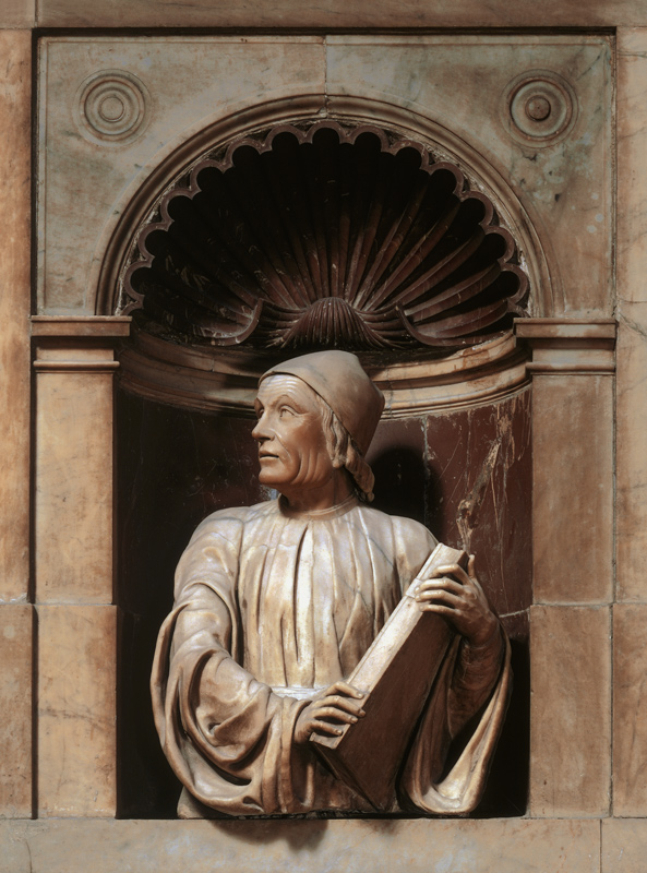 Marsilio Ficino, Italian philosopher, bust von Andrea  Ferrucci