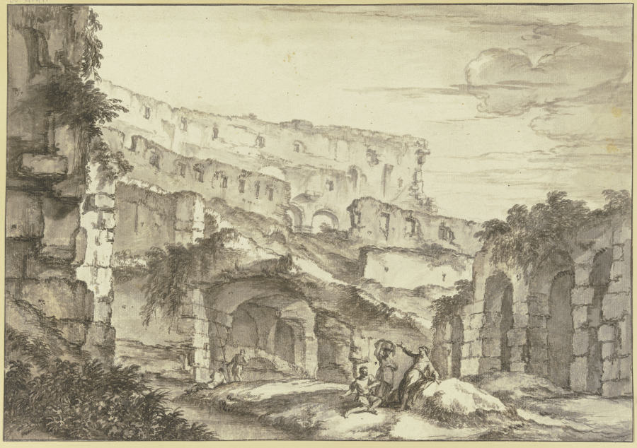 Ruinen eines römischen Theaters von Andrea Locatelli