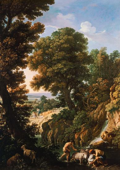 A Landscape with Shepherds c.1730