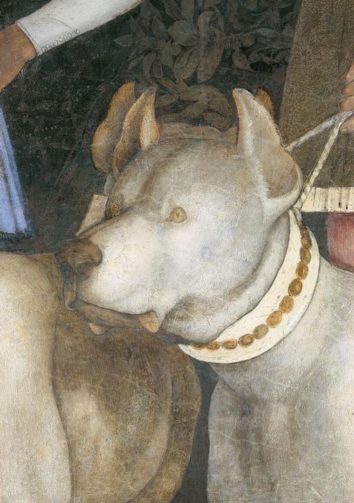 Begegnung zwischen Markgraf Lodovico III. Gonzaga mit seinem Sohn von Andrea Mantegna