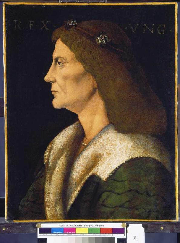 König Matthias (I.), Corvinus, von Ungarn (1443-1490) von Andrea Mantegna