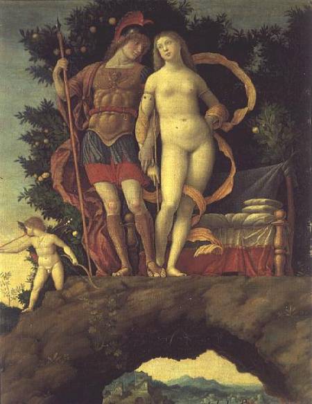 The Parnassus, detail of Venus and Mars von Andrea Mantegna