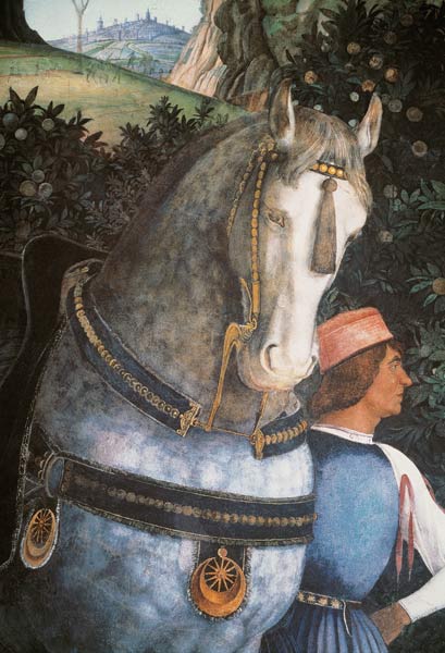 Diener mit Pferd von Andrea Mantegna