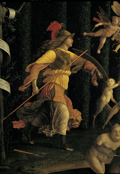 Sieg der Tugend über Laster von Andrea Mantegna