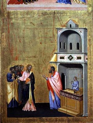 The Calling of St. Matthew, from the Altarpiece of St. Matthew and Scenes from his Life, c.1367-70 ( von Andrea Orcagna di Cione