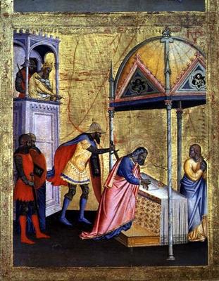 The Martyrdom of St. Matthew, from the Altarpiece of St. Matthew and Scenes from his Life, c.1367-70 von Andrea Orcagna di Cione