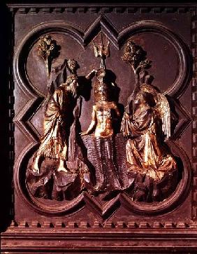 The Baptism of Christ, panel from the south doors of the Baptistry depicting scenes from the life of 1336