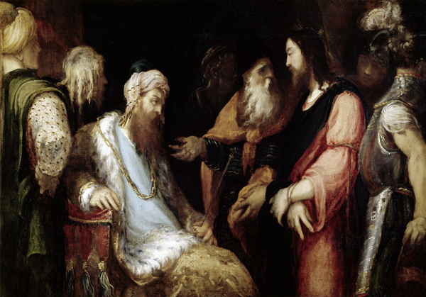 Christ Before Herod von Andrea Schiavone