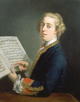 Portrait of Francesco Geminiani (1687-1762), Italian violinist
