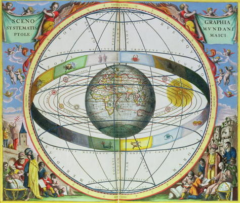 Map of Christian Constellations, from 'The Celestial Atlas, or The Harmony of the Universe' (Atlas c von Andreas Cellarius