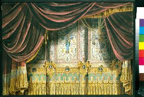 Entwurf des Vorhangs für das Michael-Theater in Sankt Petersburg 1852
