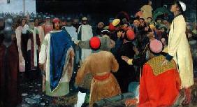 Count Gleb Killing a Magus at the Novgorodian Assembly 1898