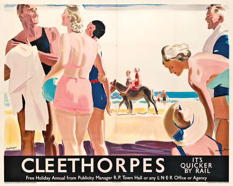 A poster advertising travel to Cleethorpes by London and North Eastern Railway von Andrew Johnson