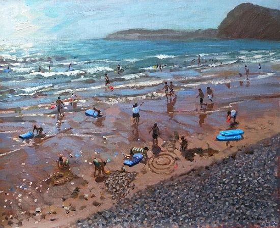 Circles in the Sand, Sidmouth von Andrew  Macara