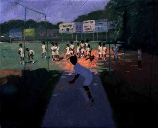 Cricket, Sri Lanka (oil on canvas)  von Andrew  Macara