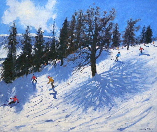 Spring skiers, Verbier von Andrew  Macara