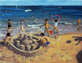 Sandcastle, France, 1999 (oil on canvas) 