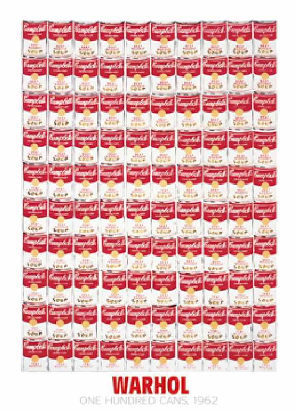 One Hundred Cans, 1962 - (AW-828) von Andy Warhol