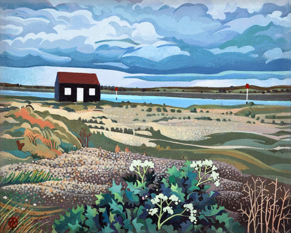 Hut Rye Harbour von Anna  Teasdale
