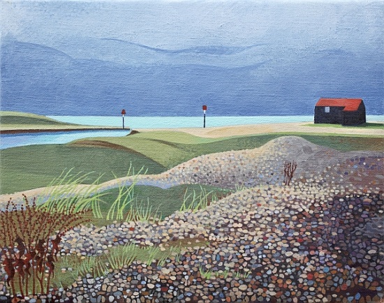 Hut, Rye Harbour von Anna  Teasdale