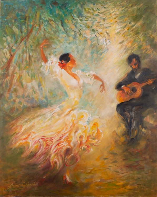 Flamenco-Tänzerin von Anne Scherbel