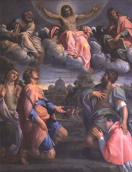 Christ in Glory with the Saints von Annibale Carracci