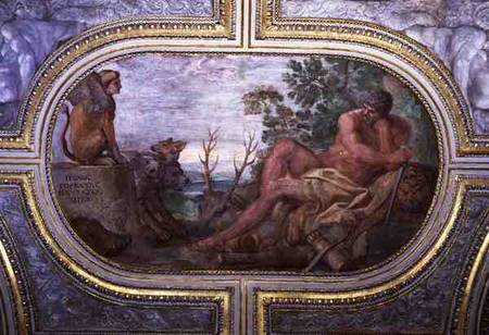 Hercules and the Sphinx with Cerberus, from the 'Camerino' von Annibale Carracci