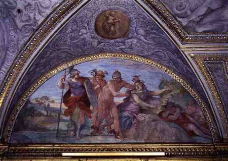 Lunette depicting Perseus Slaying the Medusa, from the 'Camerino' von Annibale Carracci